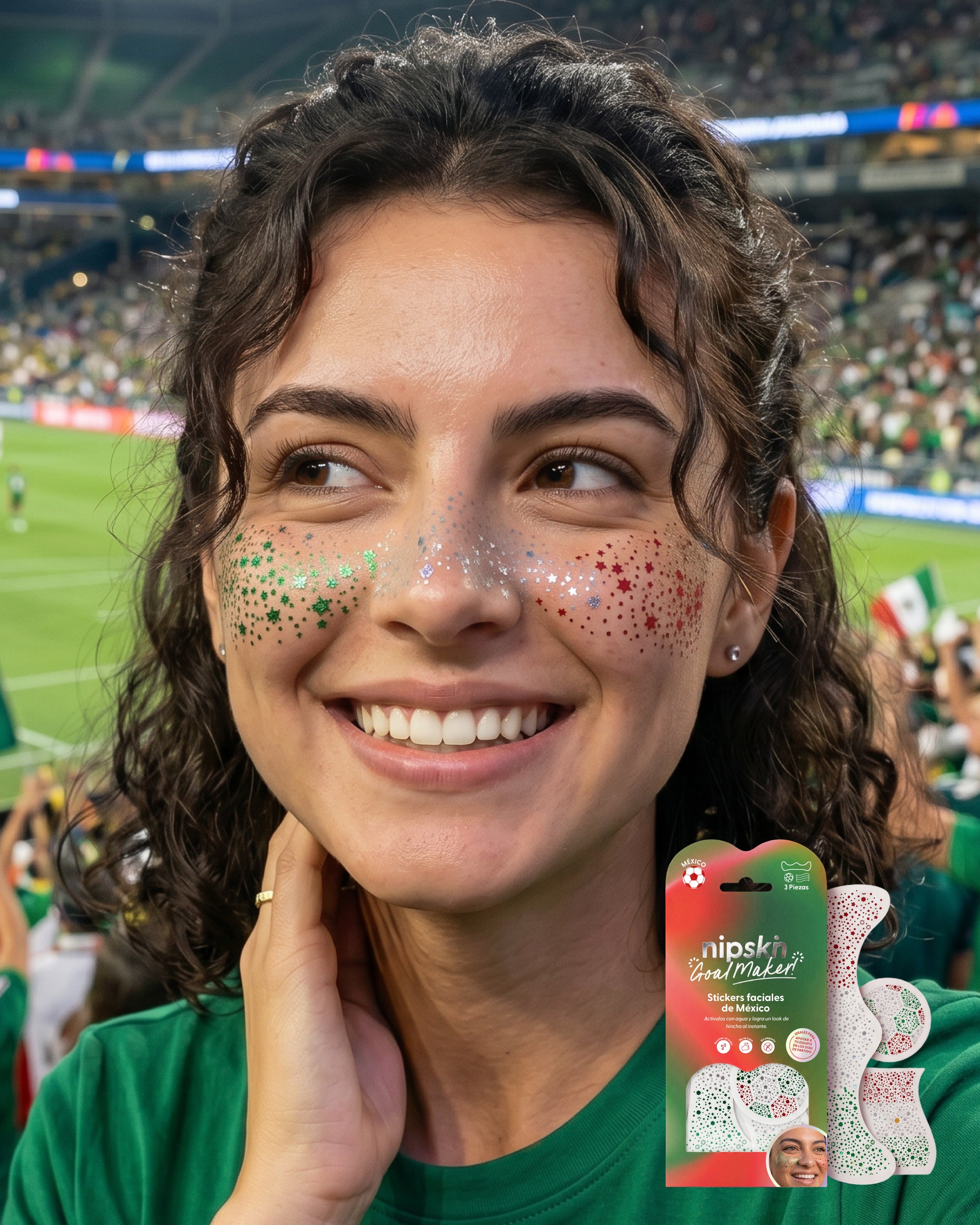 Stickers Temporales México "La Verde", Goal Maker - Nipskin®
