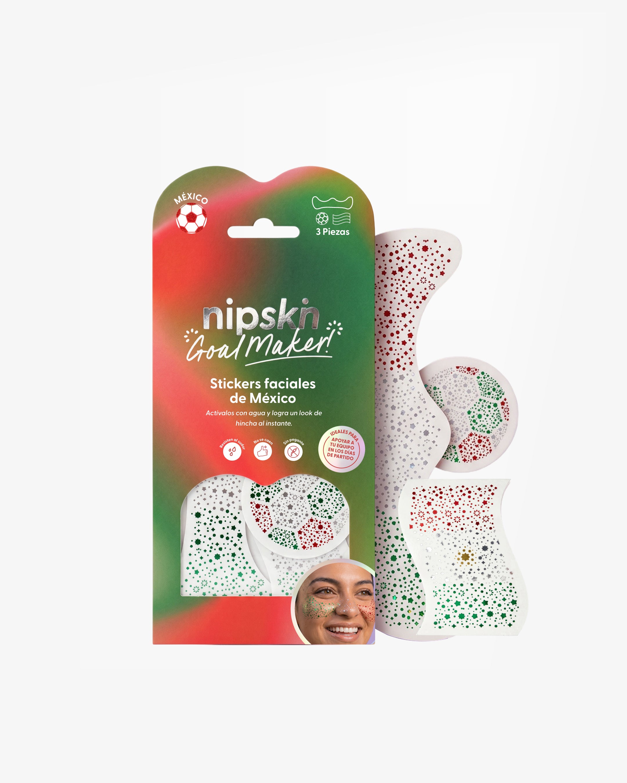Stickers Temporales México "La Verde", Goal Maker - Nipskin®