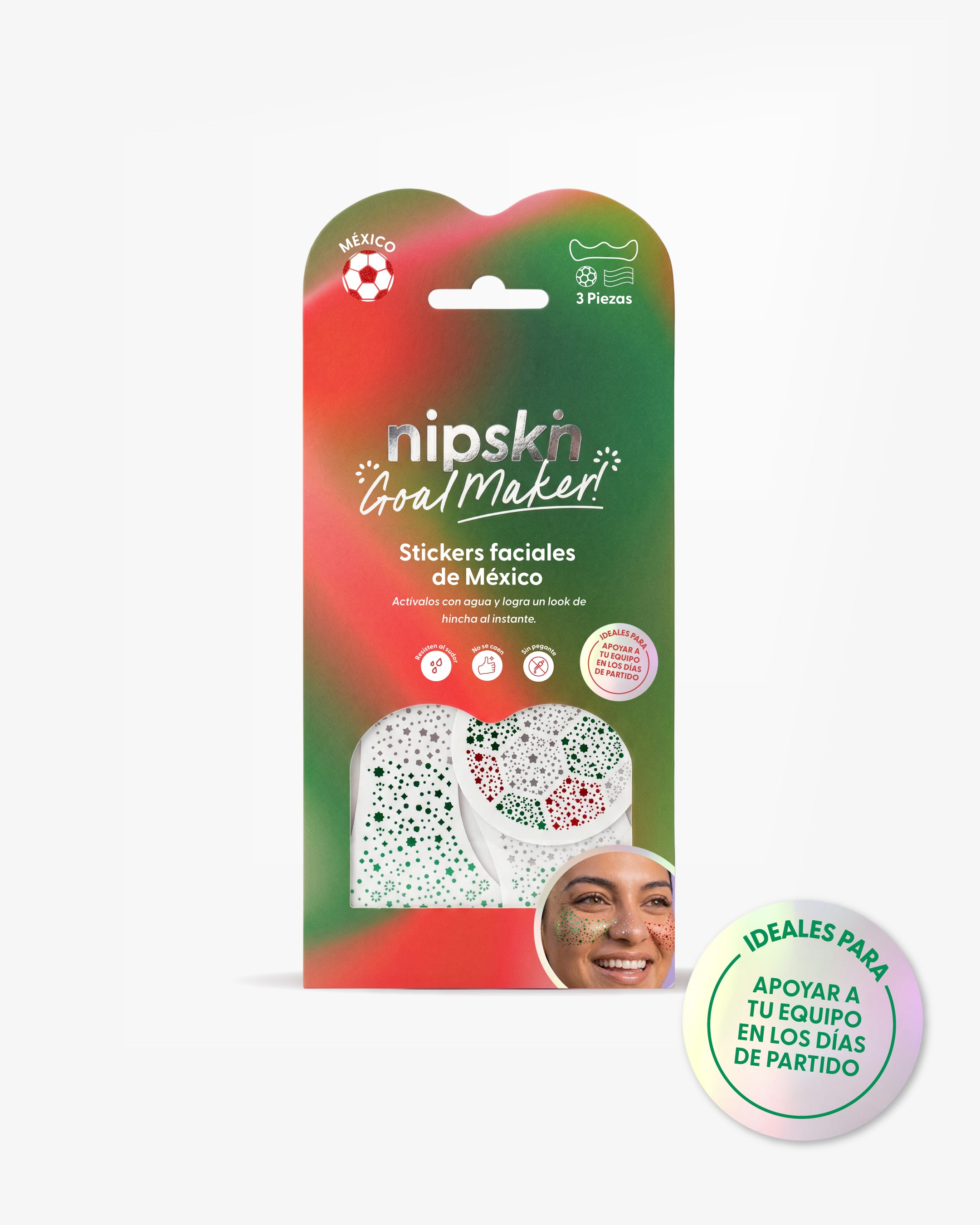 Stickers Temporales México "La Verde", Goal Maker - Nipskin®