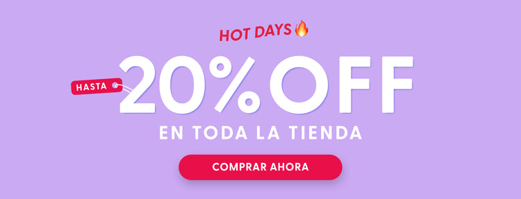 Banner promocional Hot Days Nipskin® México — Hasta 20% de descuento en toda la tienda, del 10 al 17 de agosto