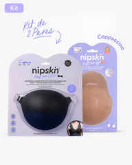 Kit Brasier Adhesivo + Copas Adhesivas en Silicona Para Levantar busto (Talla PLUS) - Nipskin®