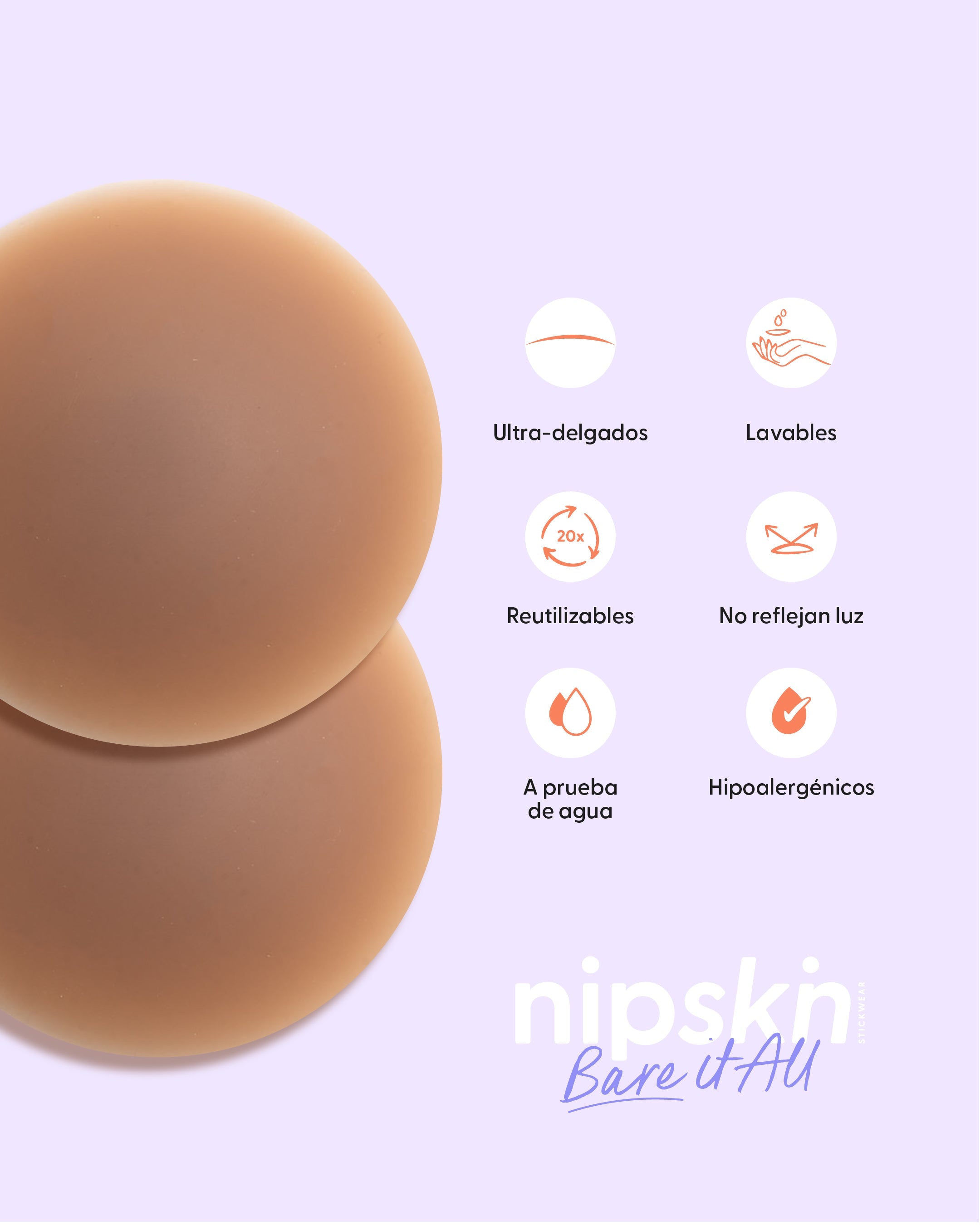 Pezoneras de Silicon - Nipskin® México