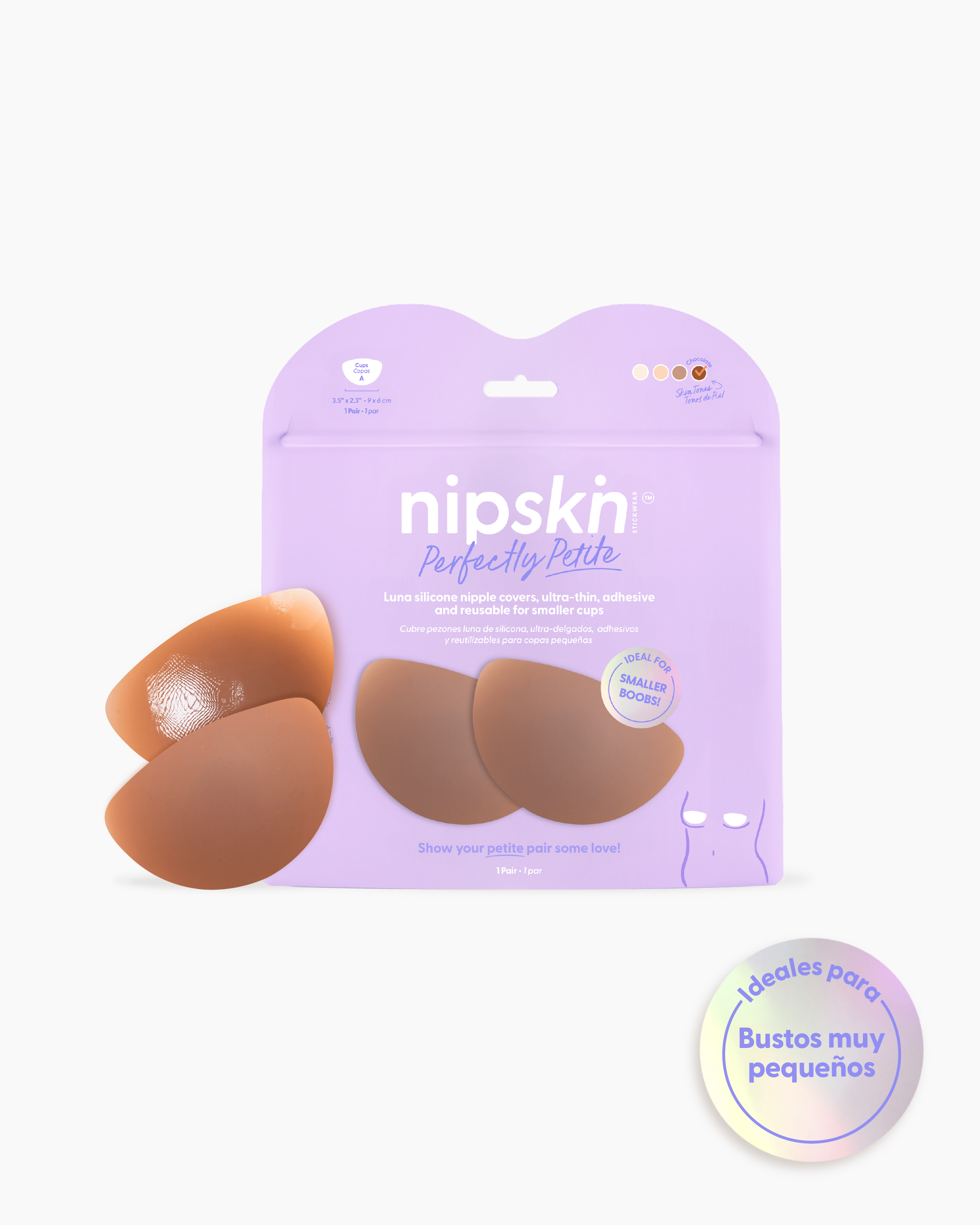 Pezoneras de silicona media luna Perfectly Petite para senos pequeños - Nipskin México