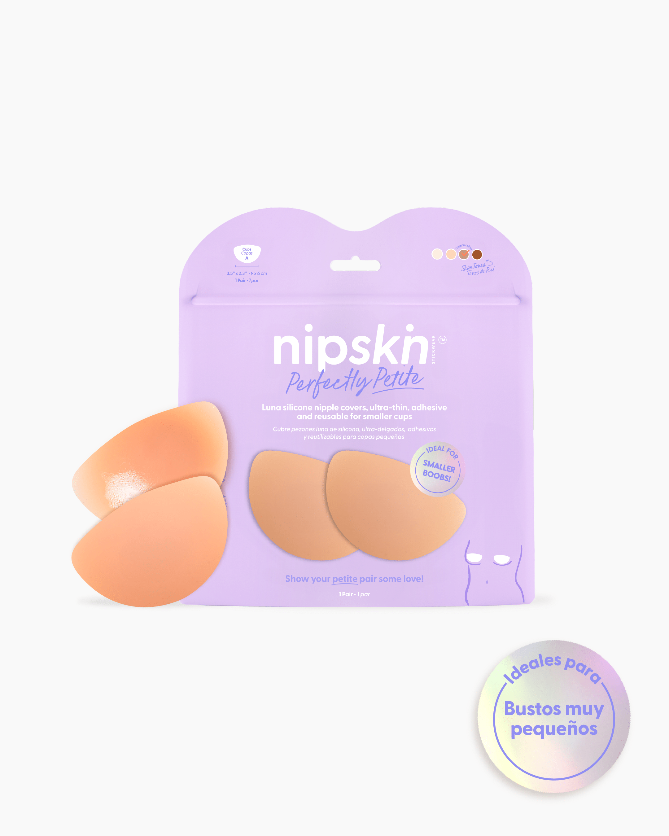 Pezoneras de silicona media luna Perfectly Petite para senos pequeños - Nipskin México