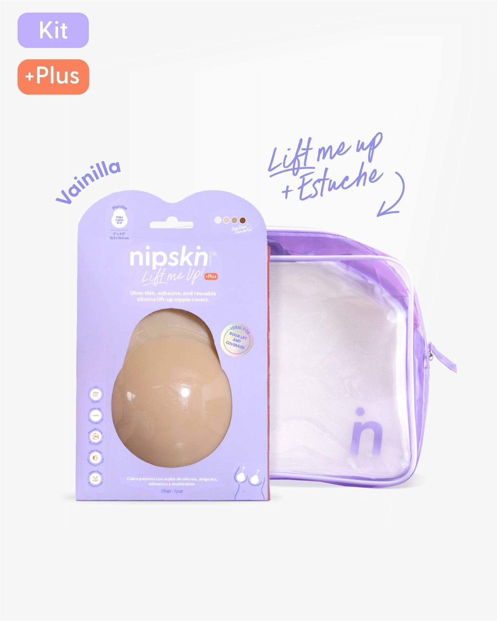 Pezoneras Push Up + Estuche - Nipskin®