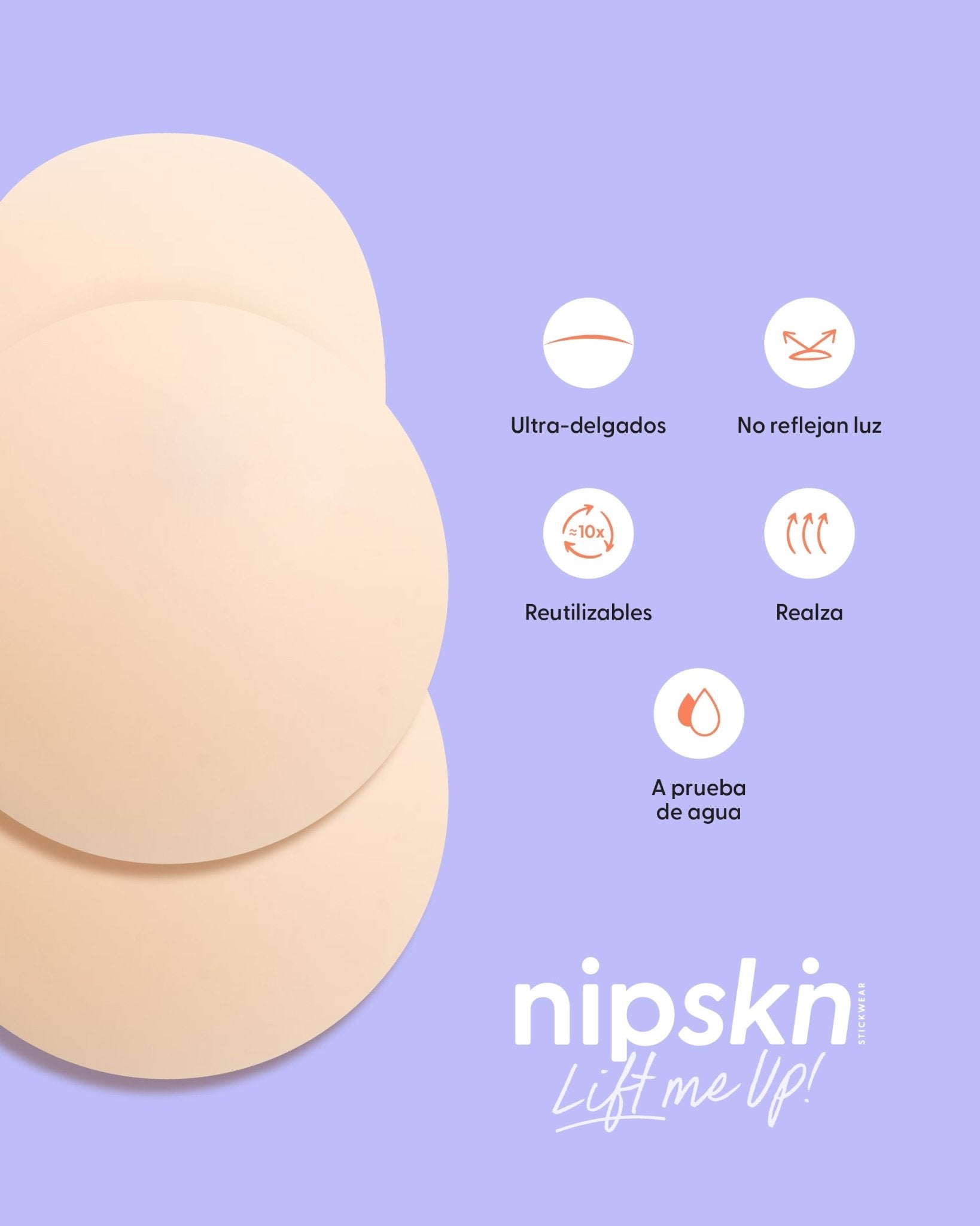 Pezoneras Push Up + Estuche - Nipskin®
