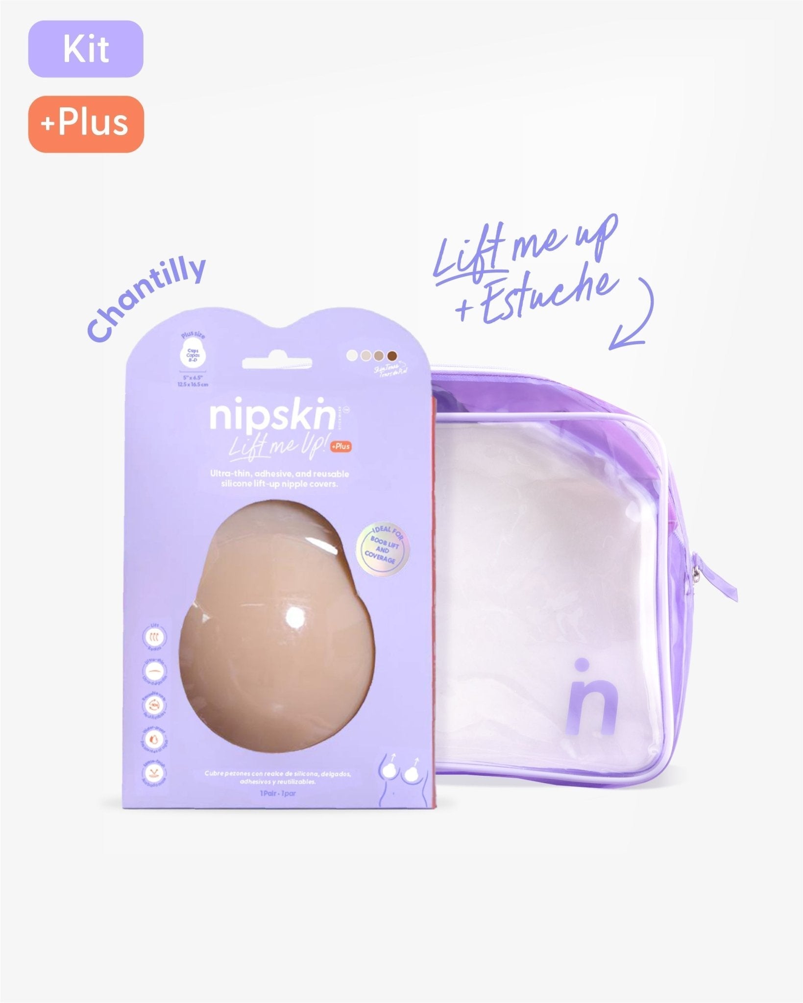 Pezoneras Push Up + Estuche - Nipskin®